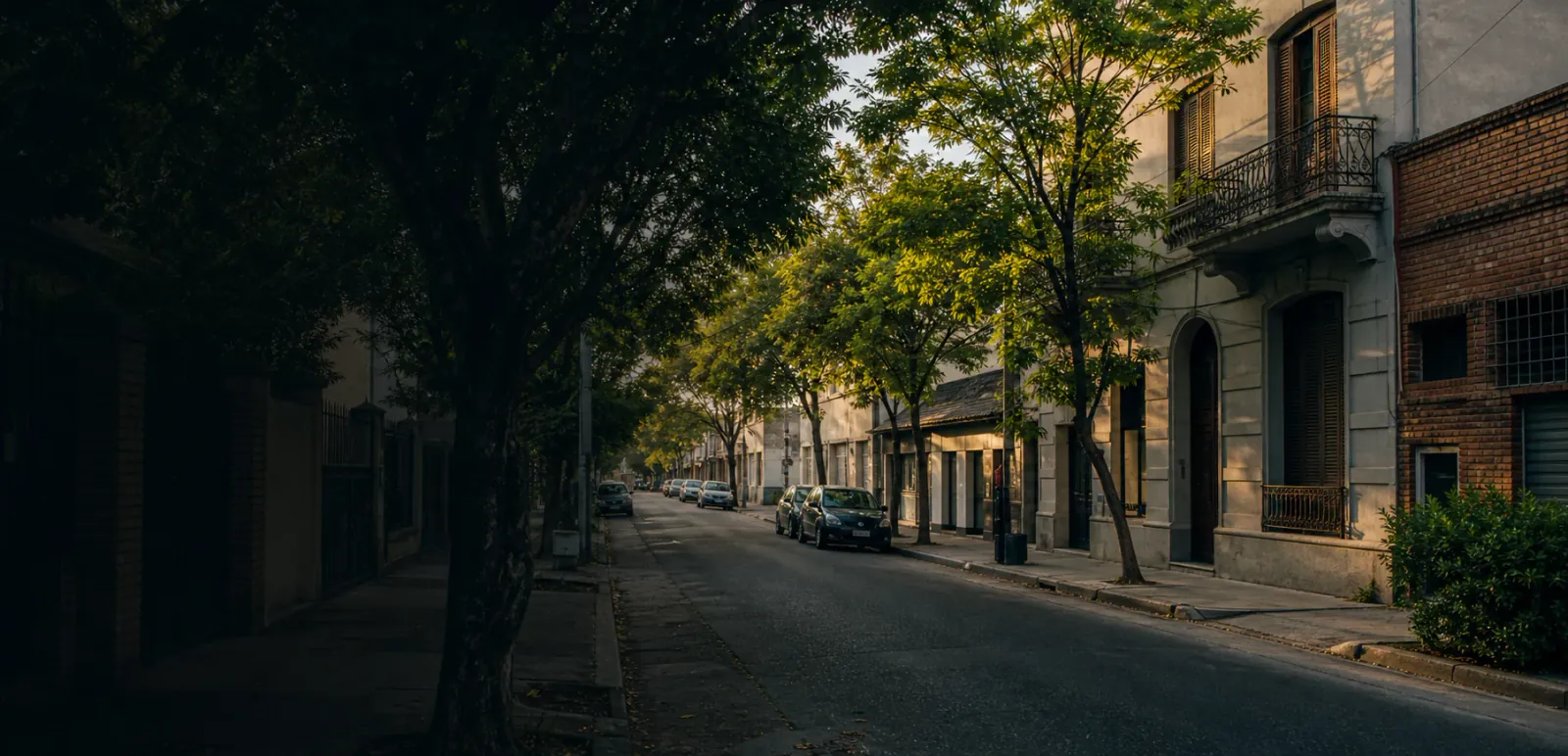 Entorno residencial arbolado representativo de Bernal