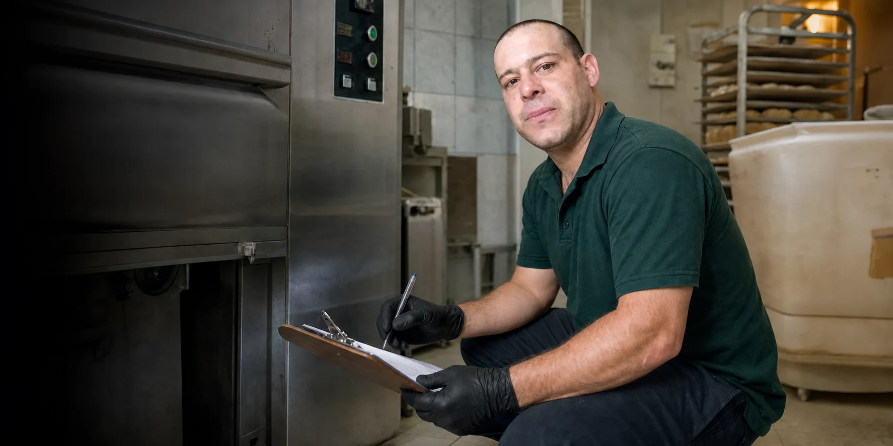 Hernán, técnico de LCH, realizando una inspección profesional en Valentín Alsina